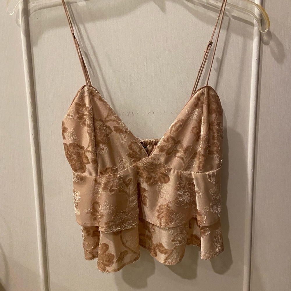 Champagne crop top